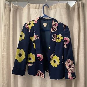 Floral J Crew blazer